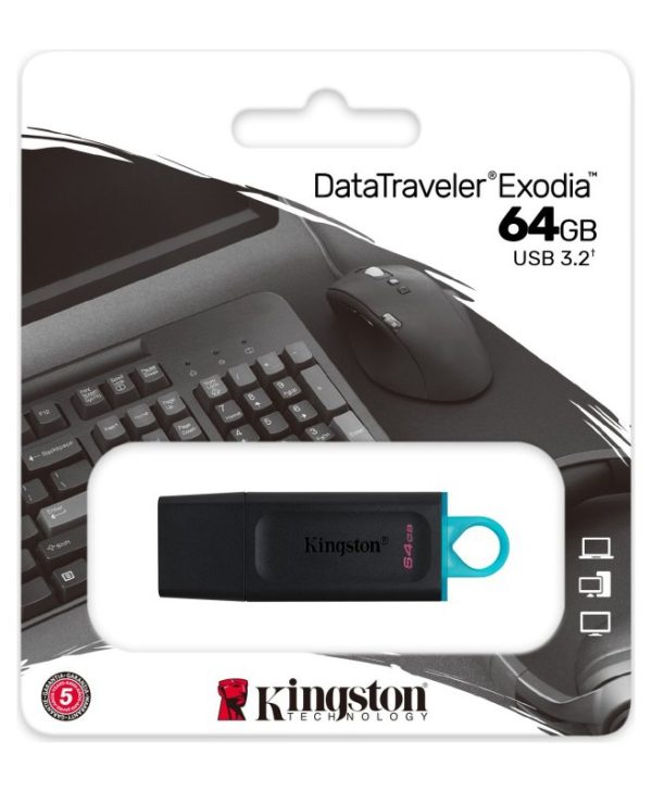 Kingston DT Exodia 64GB USB 3.2 Black DTX/64GB