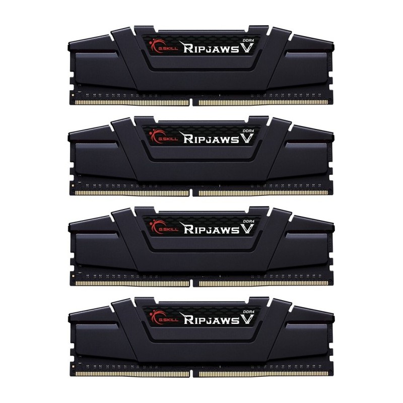 1 G.Skill RipJaws V 128GB (4x32GB) 3200MHz DDR4 Black F4-3200C16Q-128GVK - Image 1