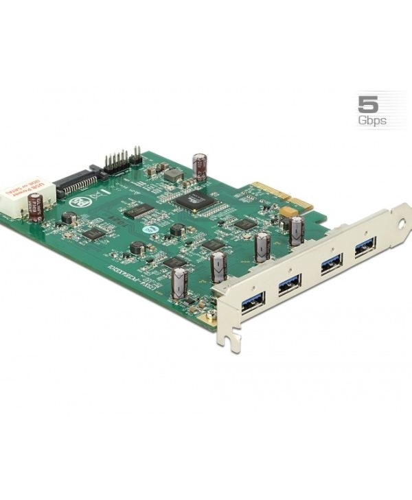 Delock PCI Express Card x4 To 4 x External USB 3.0-A 89325
