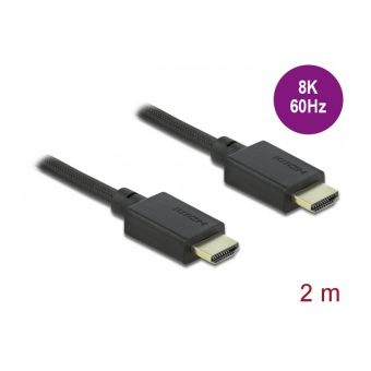 Delock Cable High Speed HDMI Cable 48 Gbps 8K 60Hz 2m Black 85388