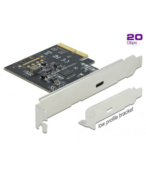 Delock PCI Express x4 Card To 1 x External SuperSpeed USB 20 Gbps USB Type-C Female 89036