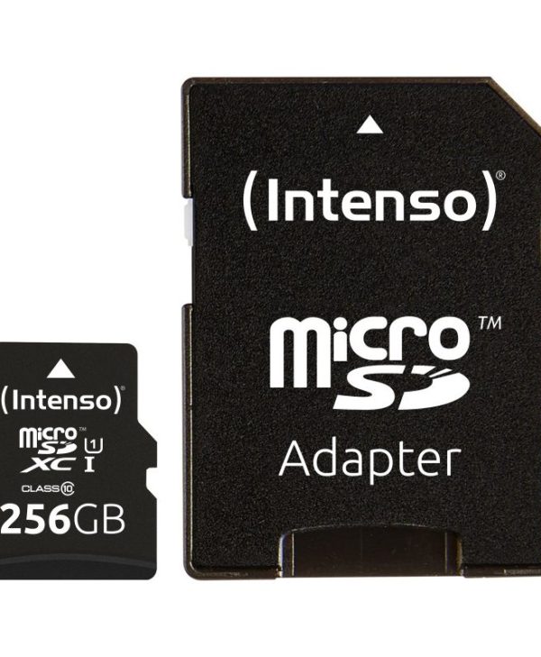 Intenso R45 MicroSDXC Premium 256GB UHS-I U1 Class 10 + Adapter 3423492