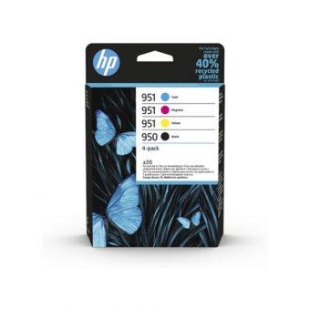 HP 950 & 951 Value Pack Cyan/Magenta/Yellow/Black Inks 6ZC65AE