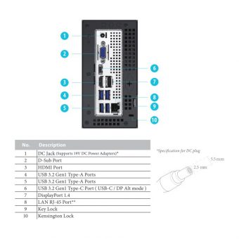 ASRock DeskMini H470 90BXG3R01-A10GA0W - Image 14