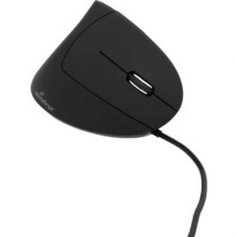 MediaRange Ergonomic 6-Button Wired Mouse for Right-Handers Black MROS230