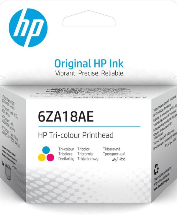 HP 6ZA18AE Tri-Color Printhead