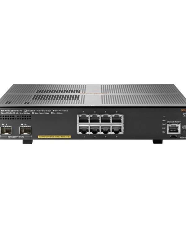 HP Aruba 2930F 8G 8-Port Gigabit PoE+ Managed Switch JL258A