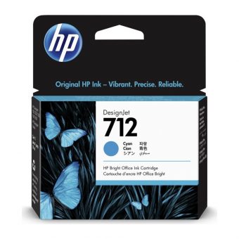 HP 712 Ink Cyan 29ml 3ED67A