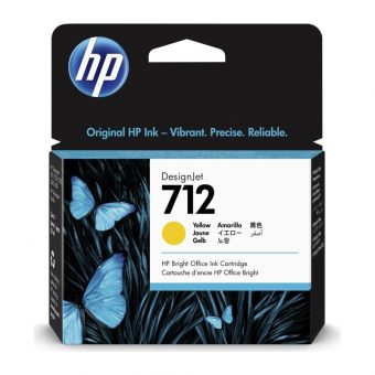 HP 712 Ink Yellow 29ml 3ED69A