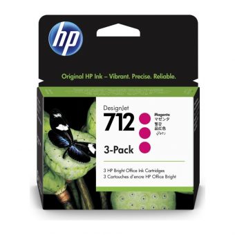 HP 712 Ink Magenta 29ml 3-Pack 3ED78A