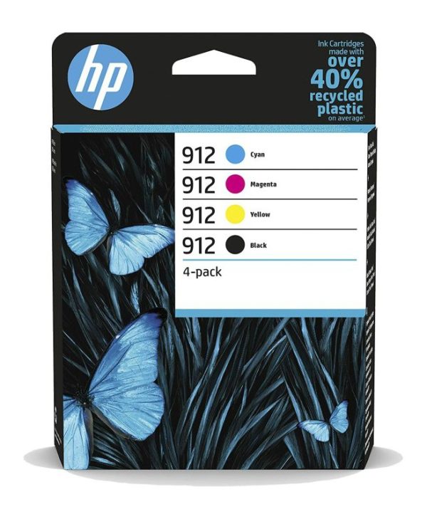 HP 912 Inks B/C/M/Y Value Pack 6ZC74AE