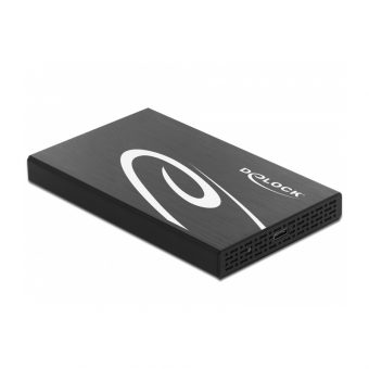 Delock External Enclosure For 2.5″ SATA HDD/SSD With USB Type-C Black 42611