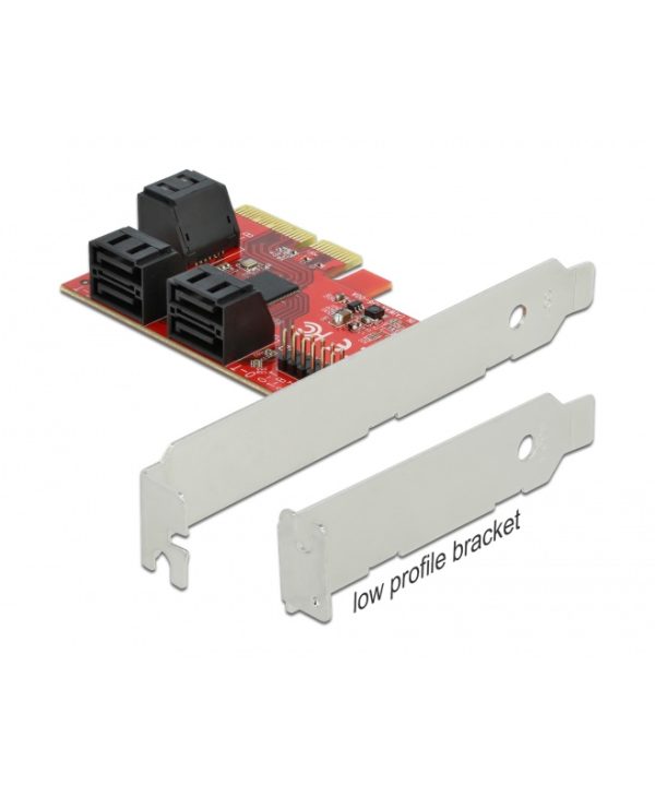 Delock PCI Express Card x4 6-Port SATA Low Profile Form Factor 89042