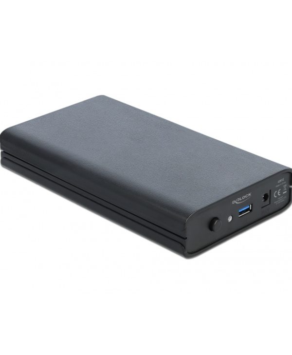 Delock External Enclosure For 3.5″ SATA HDD USB Type-Α Black 42612