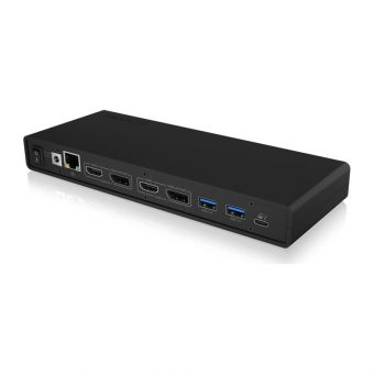 RaidSonic ICY BOX Docking Station DK2245AC USB-C Black IB-DK2245AC