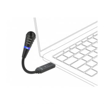 Delock USB Microphone With Mute Button And Gooseneck 66499 - Image 2