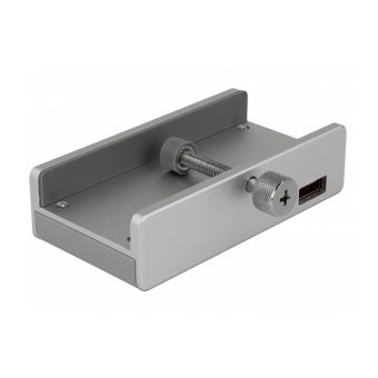 Delock External USB 3.0 4-Port Hub With Locking Screw Silver 64046 - Image 2