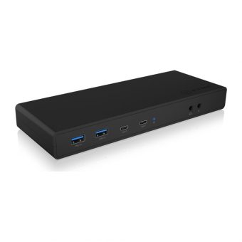 RaidSonic ICY BOX Docking Station DK2245AC USB-C Black IB-DK2245AC - Image 2
