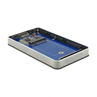 Delock External Enclosure M.2 Key B 42 mm SSD To USB 3.0 Type Micro-B Female With Encryption Function Black 42594 - Image 3
