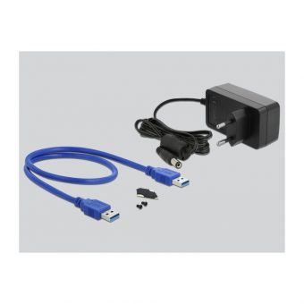 Delock External Enclosure For 3.5″ SATA HDD USB Type-Α Black 42612 - Image 3