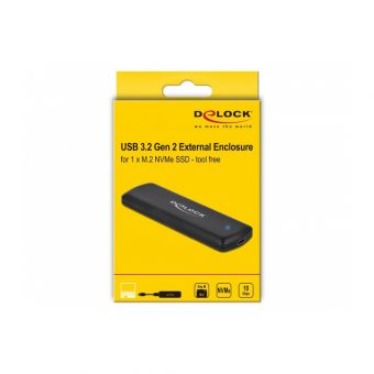 Delock External Enclosure For M.2 NVME PCIe SSD With USB Type-C Female Black 42615 - Image 5