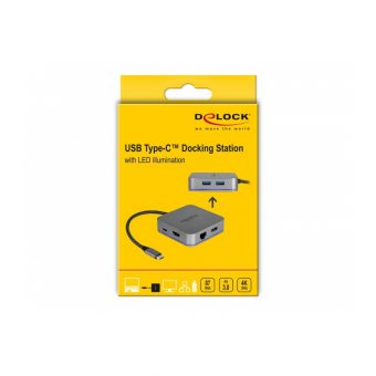 Delock Docking Station USB Type-C 4K HDMI/Hub/LAN/PD For Mobile Devices Grey 87742 - Image 5