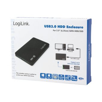 LogiLink External Enclosure 2.5'' HDD USB 3.0 UA0256 - Image 9
