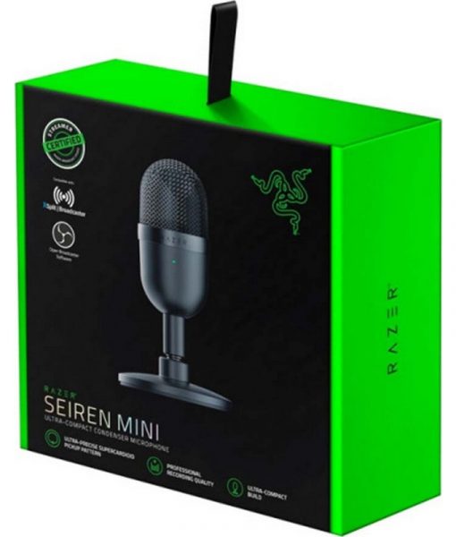 Razer Seiren Mini Ultra Compact Supercardioid Condenser Mic & Shockmount RZ19-03450100-R3M1_5