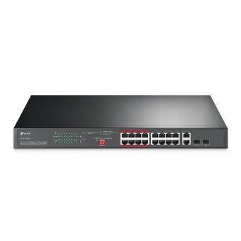 TP-Link TL-SL1218P 16port 10/100 +2port Gigabit Switch PoE+
