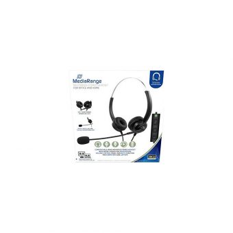 Mediarange Wired Headset Black MROS304