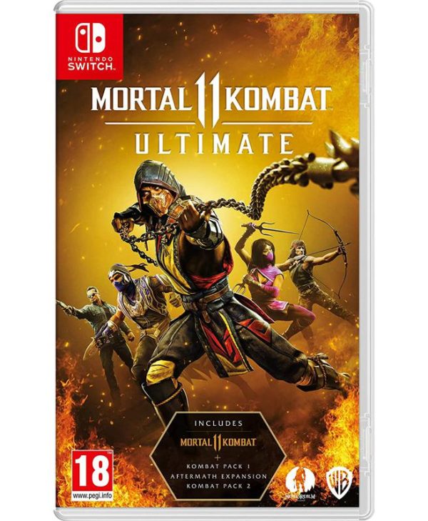 Mortal Kombat 11 - Ultimate Edition (Includes Kombat Pack 1 & 2 + Aftermath Expantion (Code in a Box) - Nintendo Switch