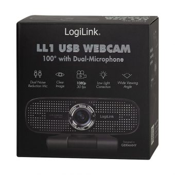 Logilink L11 FHD 1080p USB Conference Webcam With Dual Microphone UA0378 - Image 10