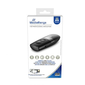 MediaRange 4-Button Wireless Presenter Black/Silver MROS222 - Image 2