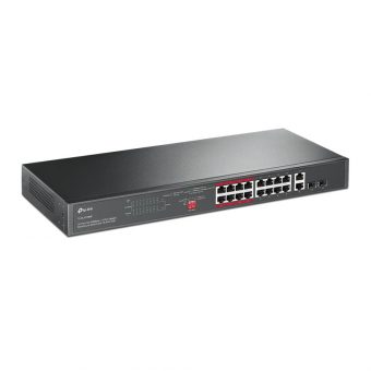 TP-Link TL-SL1218P 16port 10/100 +2port Gigabit Switch PoE+ - Image 2