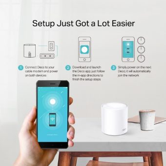 TP-Link AX1800 Whole Home Mesh Wi-Fi 6 System Deco X20 1-Pack - Image 4