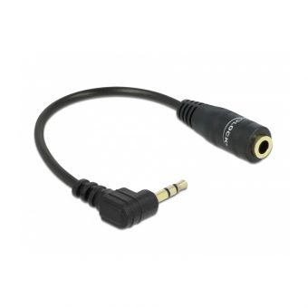 Delock Cable Audio Stereo 2.5mm Male to 3.5mm Female 0.14m 65397