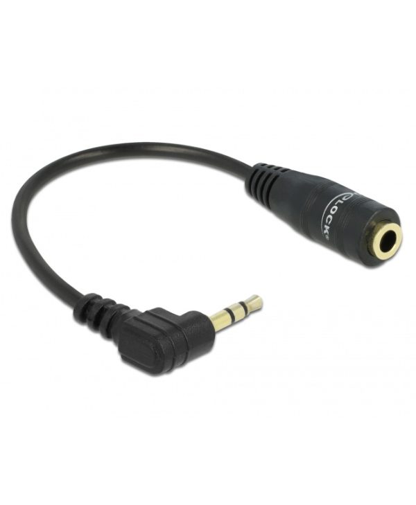 Delock Cable Audio Stereo 2.5mm Male to 3.5mm Female 0.14m 65397