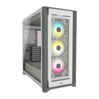 Corsair iCue 5000X RGB Mid Tower Tempered Glass White CC-9011213-WW