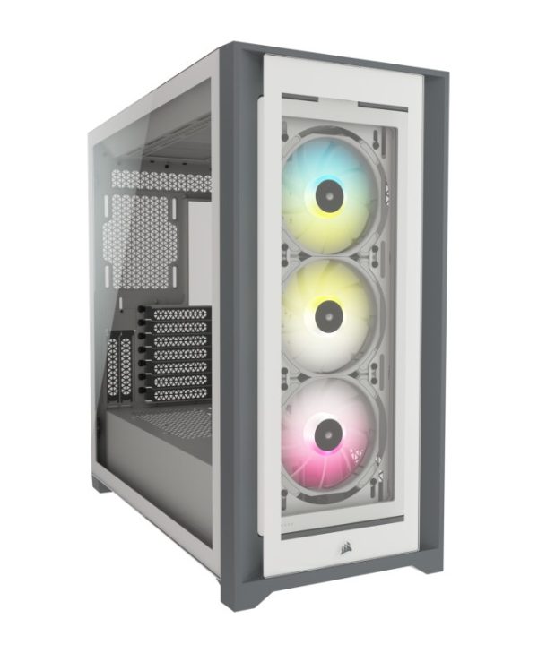 Corsair iCue 5000X RGB Mid Tower Tempered Glass White CC-9011213-WW