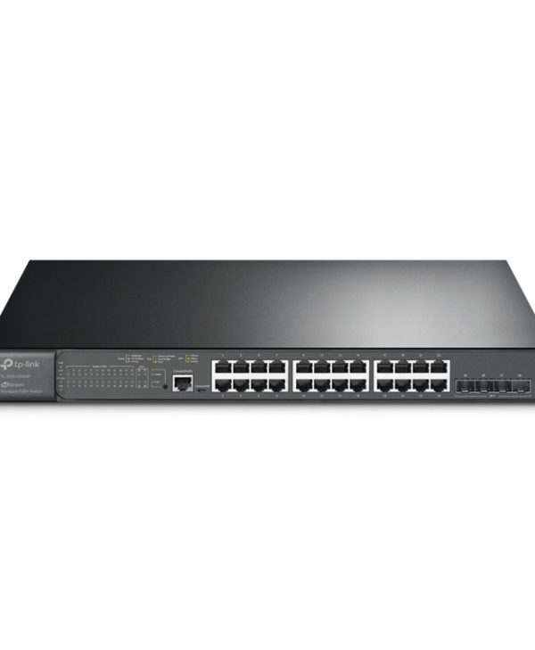 TP-Link TL-SG3428XMP JetStream 24-Port Gigabit and 4-Port 10GE SFP+ L2+ Managed Switch with 24-Port PoE+