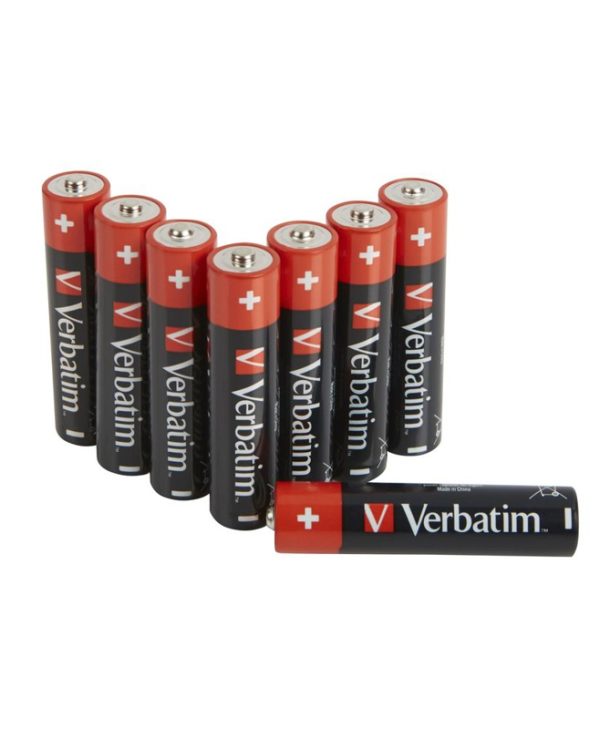 Verbatim Alkaline Batteries AAA 8-Pack 49502
