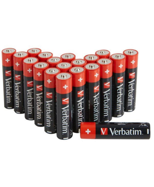 Verbatim Alkaline Batteries AAA 20-Pack 49876