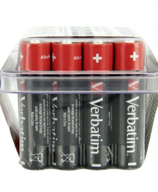 Verbatim Alkaline Batteries AAA 24-Pack 49504