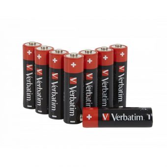 Verbatim Alkaline Batteries AA 8-Pack 49503