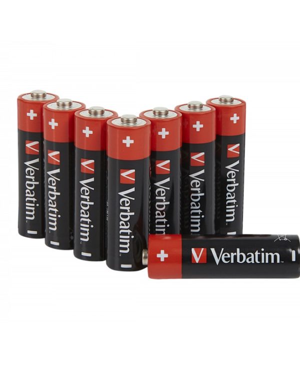 Verbatim Alkaline Batteries AA 8-Pack 49503