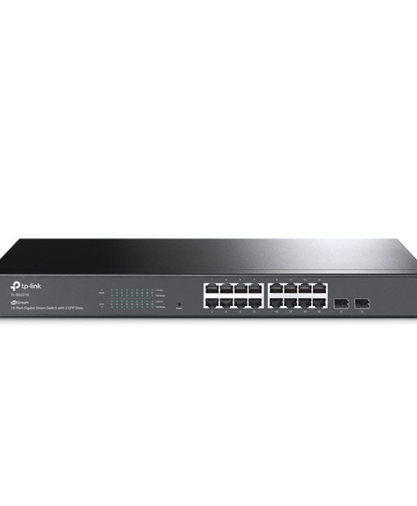 TP-Link JetStream 16-Port Gigabit Smart Switch with 2 SFP Slots TL-SG2218 v1