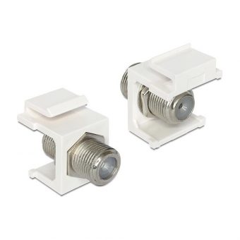 Delock Keyston Antenna F Female To F Female White 86300