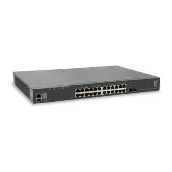 Level One GTL-2881 Kilby Rackmount Gigabit Managed Stack 28-Port Switch 2x SFP+