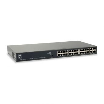 Level One GEP-2651 Turing Rackmount Gigabit Smart 26-Port Switch 185W PoE+