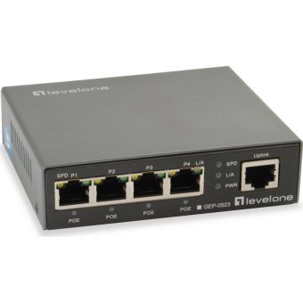 Level One GEP-0523 desktop Gigabit 5-Port Switch 60W PoE+